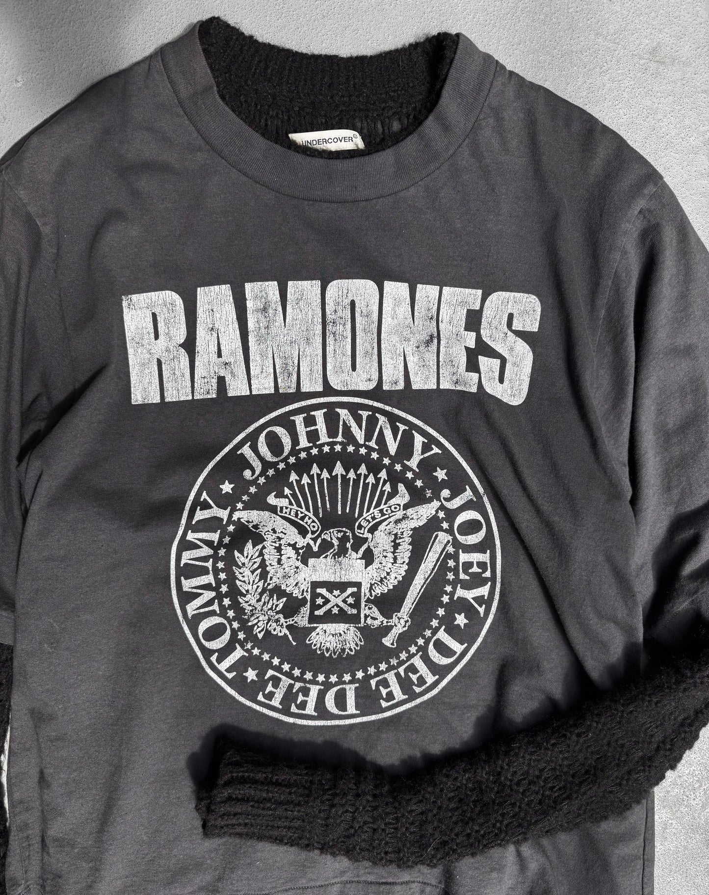 UNDERCOVER AW23 Reversible Layered ‘Ramones’ Knitted Sweater