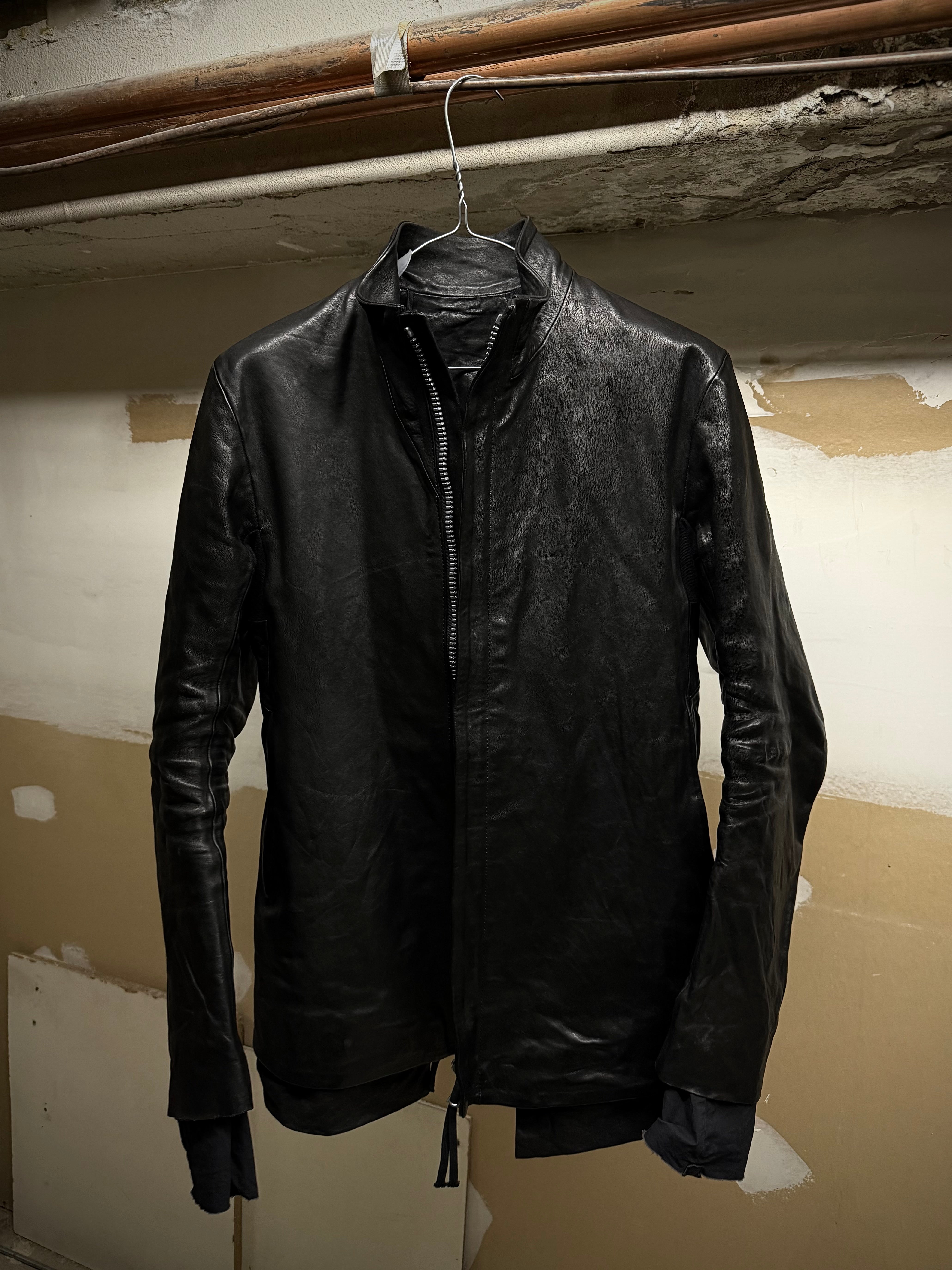 Boris Bidjan Saberi Body Molded Horse Leather Jacket | DRIEW