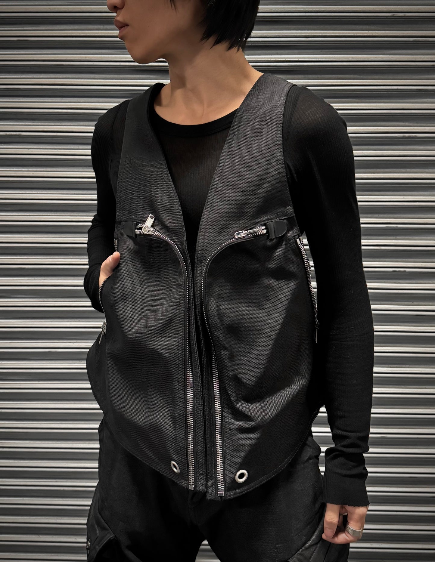 Rick Owens AW23 "LUXOR" Nylon Bauhaus Vest Bag