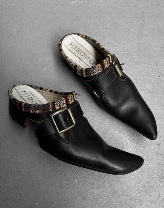 Hiromu Takahara Early 00s Buckle Strap Cowboy Mules