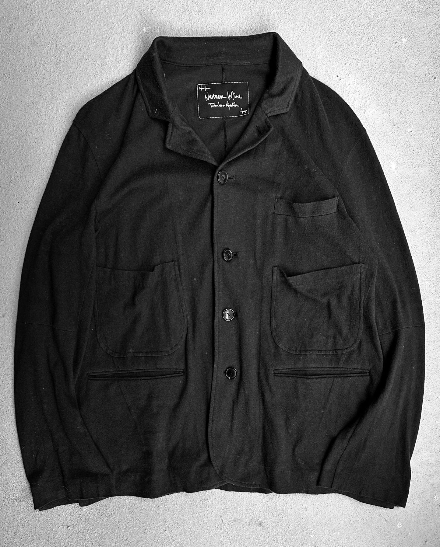 Number (N)ine SS08 “BIRDS” Faded Cotton Multi-pockets Blazer