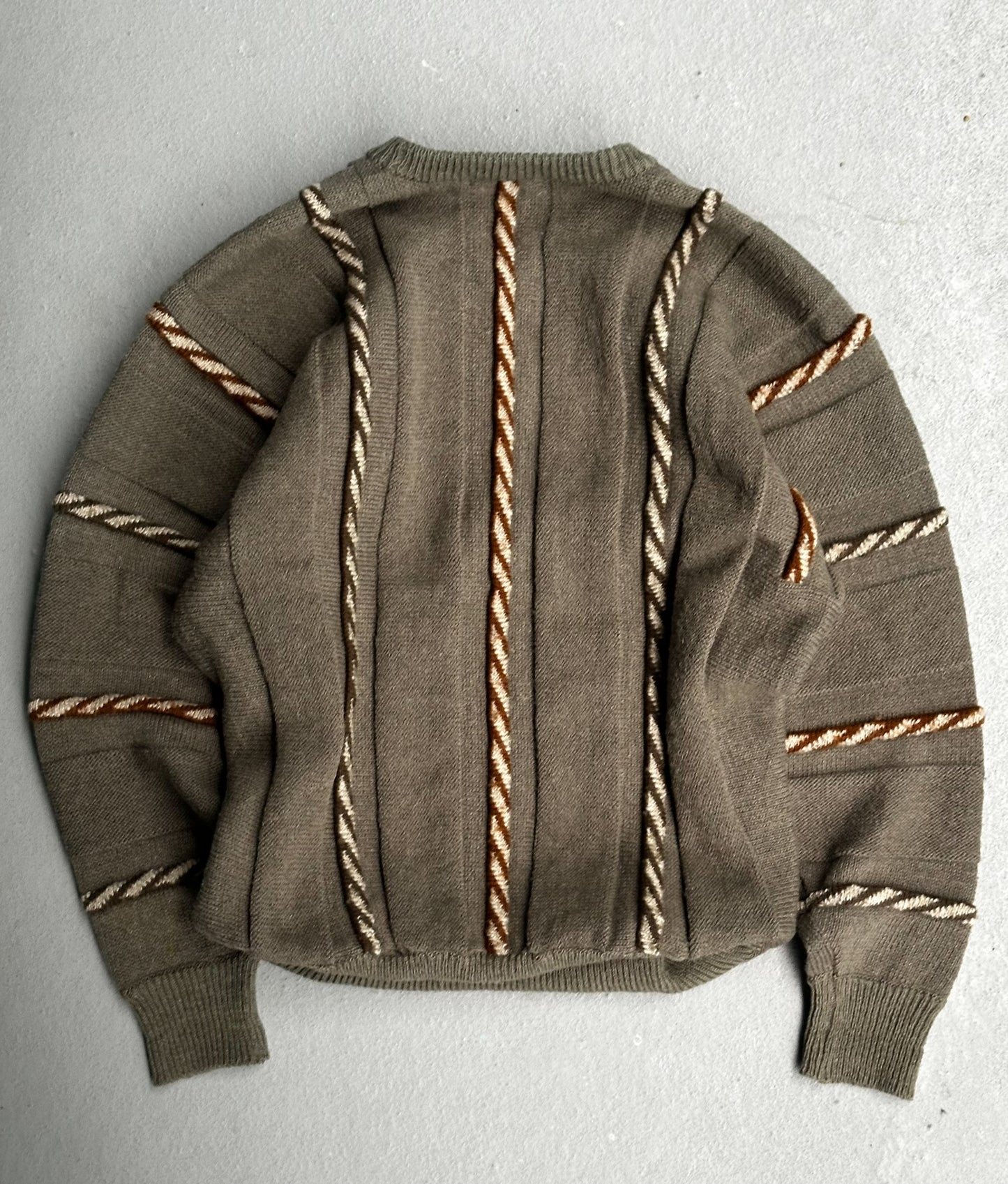 Issey Miyake Late 90s Fuzzy Pattern Wool Knit