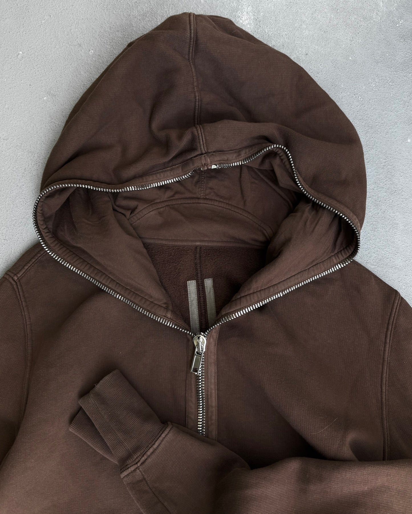 Rick Owens DRKSHDW AW24 "PORTERVILLE" TERRA Gimp Hoodie