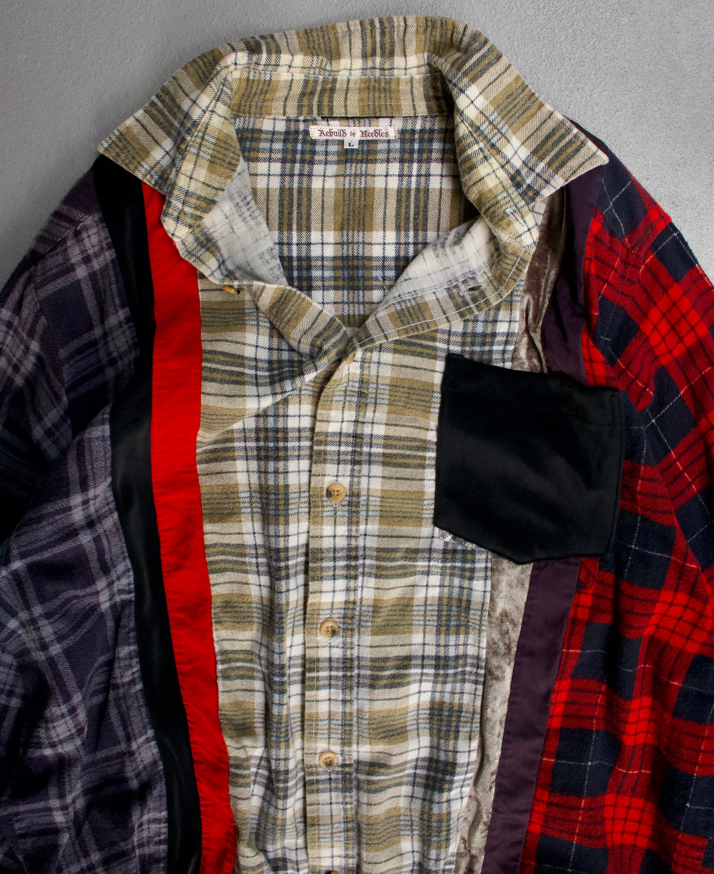 Rebuild by Needles 00s 7-cut Reconstructed Flannel Shirts