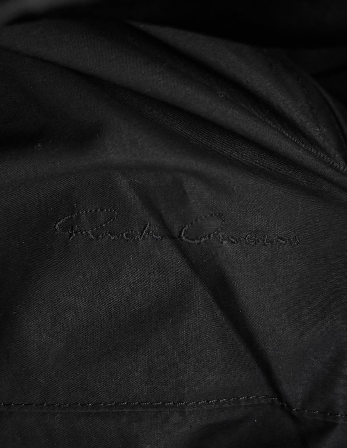 Rick Owens AW13 "PLINTH" High Neck Intarsia Calf Leather Jacket
