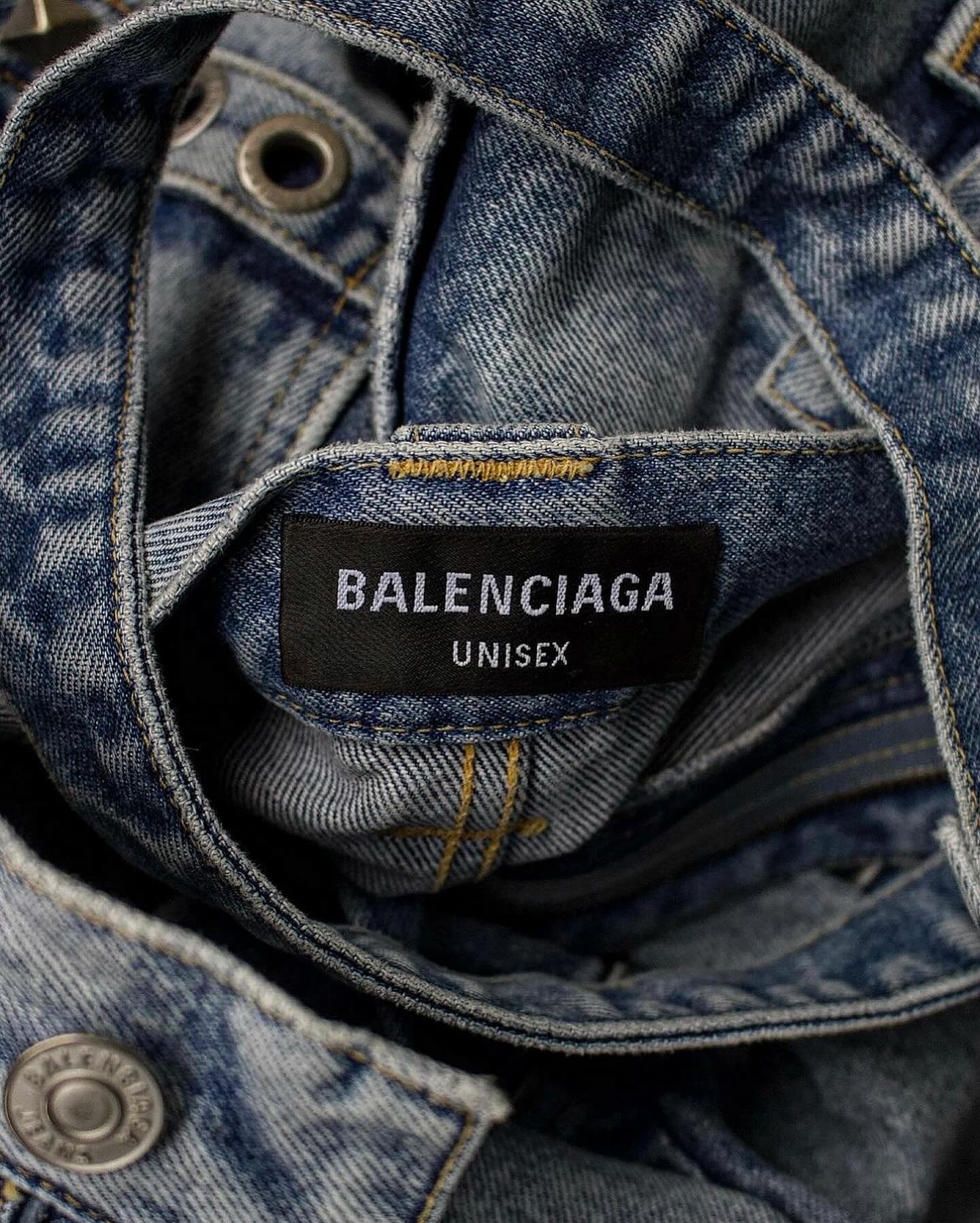 BALENCIAGA SS22 Oversized Raver Cargo Denim