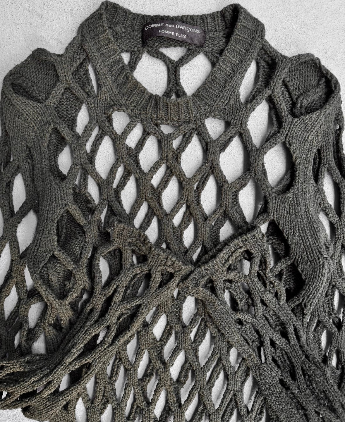 COMME des GARÇONS HOMME PLUS AW22 Net Wool Sweater