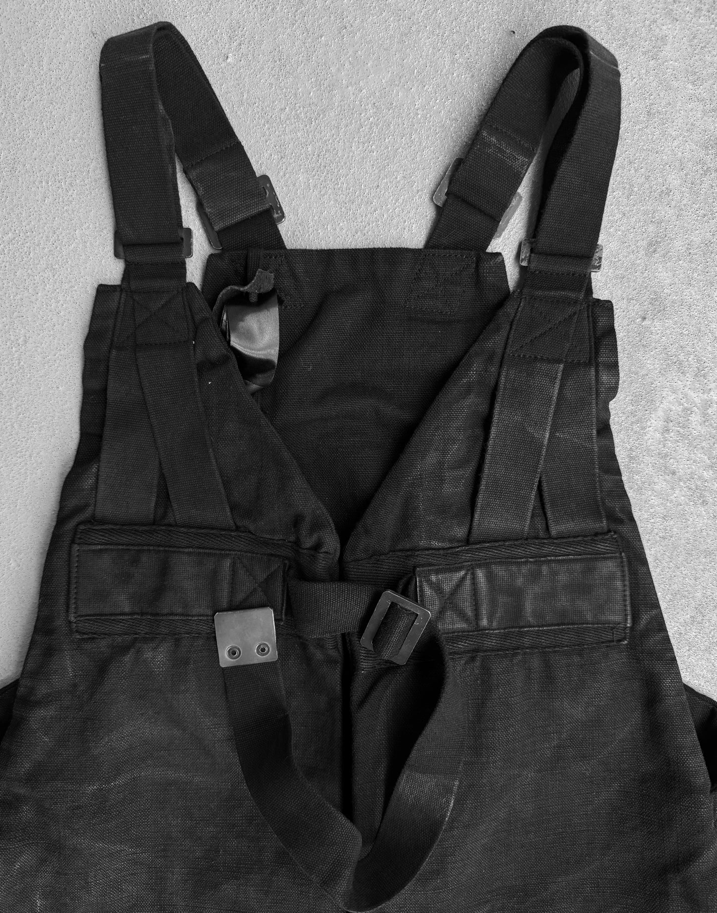 Boris Bidjan Saberi SS19 ‘VESTBAG2.1-F1944’ Coated Denim Vest Bag