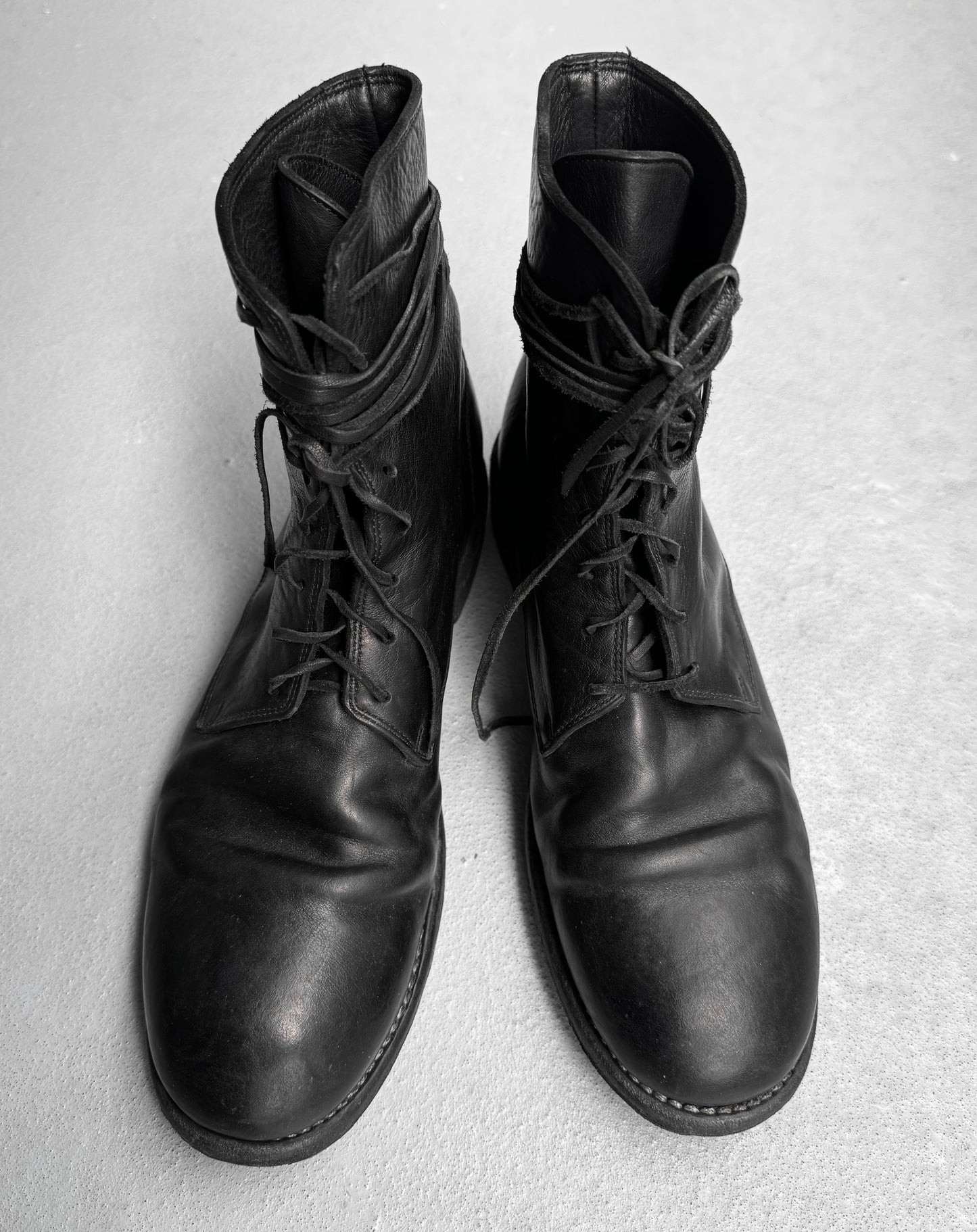 GUIDI ‘995’ Full-grain Calf Leather Lace-up Military Boots