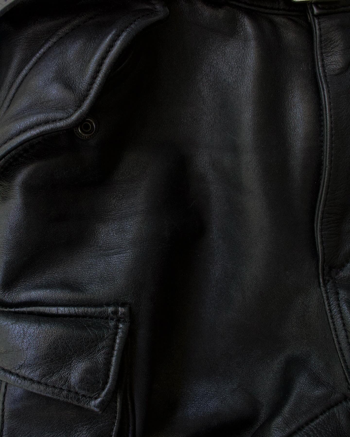 KADOYA K’s Leather 00s Cowhide Leather Wide Cut Motorcycle Cargo Pants