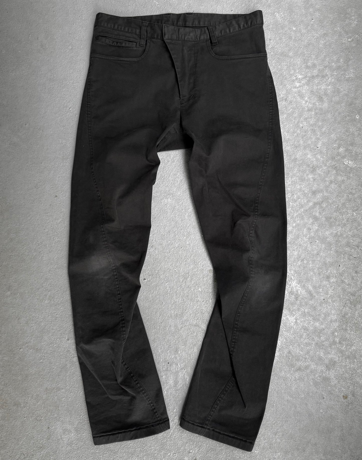 RipVanWinkle Early 00s Charcoal Grey J-Cut Pants