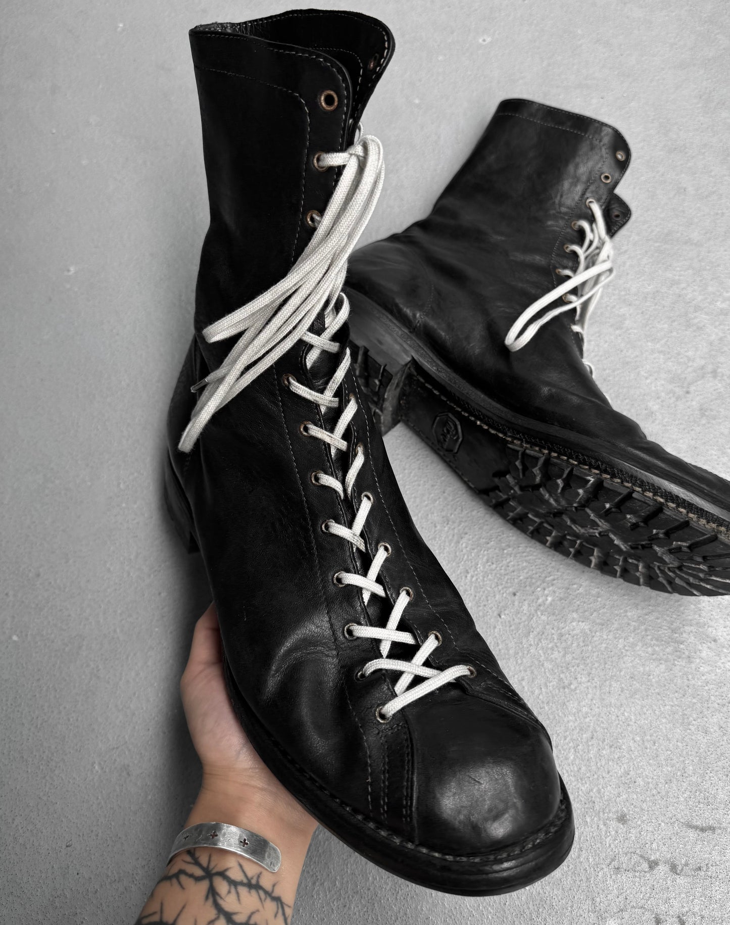 GUIDI 2011-2012 ‘5305’ Cordovan Leather Lace-up Monkey Boots