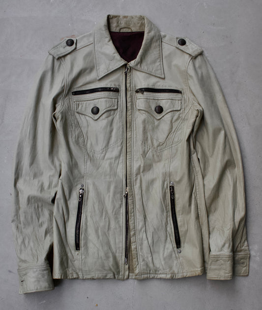 Kyoji Murayama Early 00s Wrinkle Leather Rider Jacket