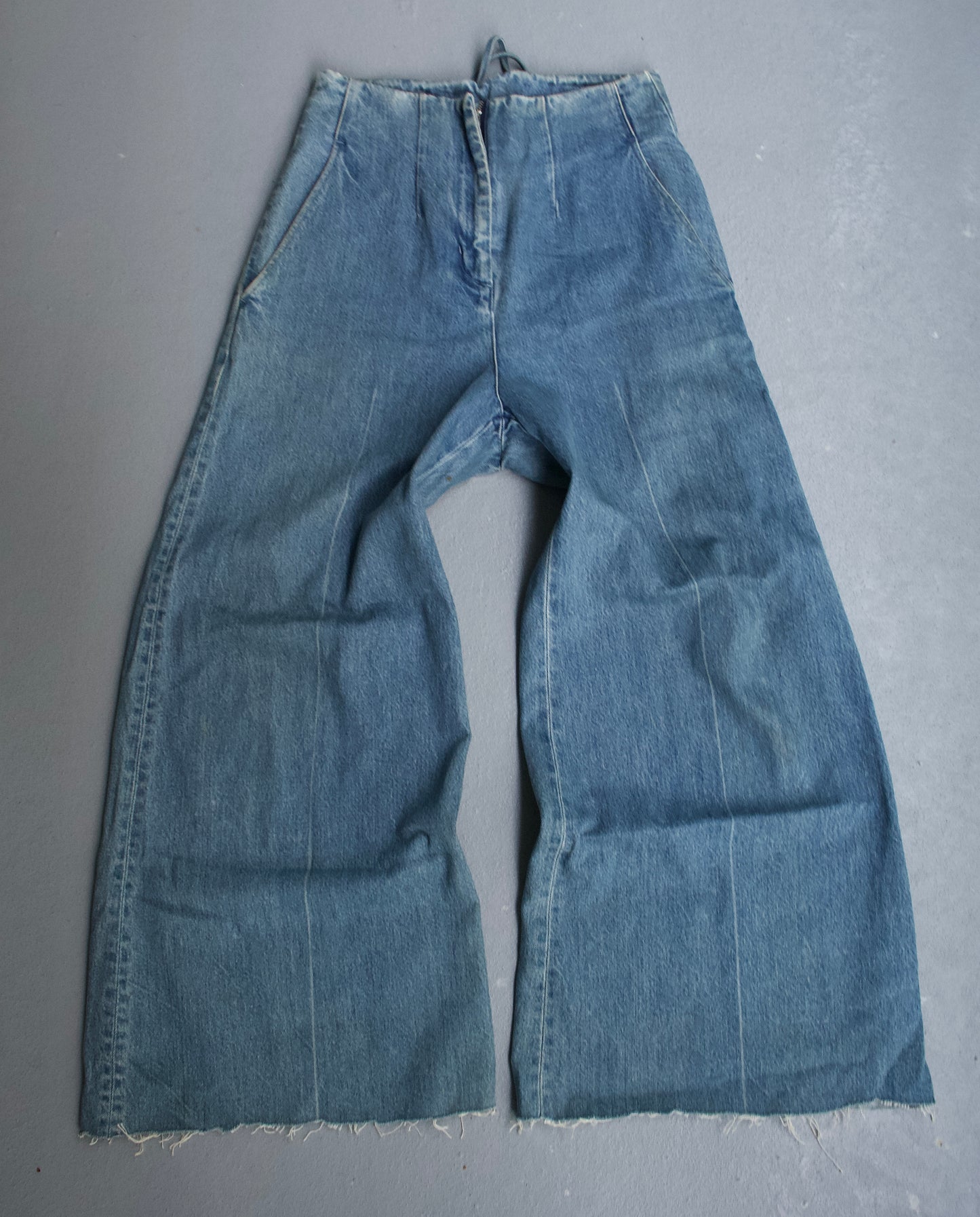 MiharaYasuhiro AW12 Bondage Lace-up Flare Denim