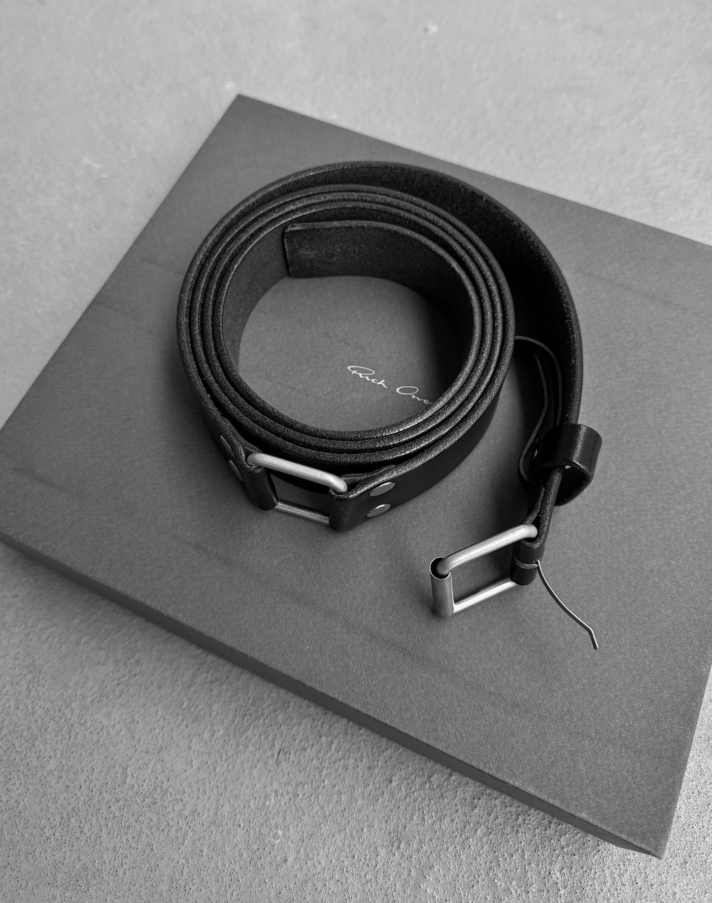 Rick Owens AW17 “GLITTER” Bull Leather Long Belt