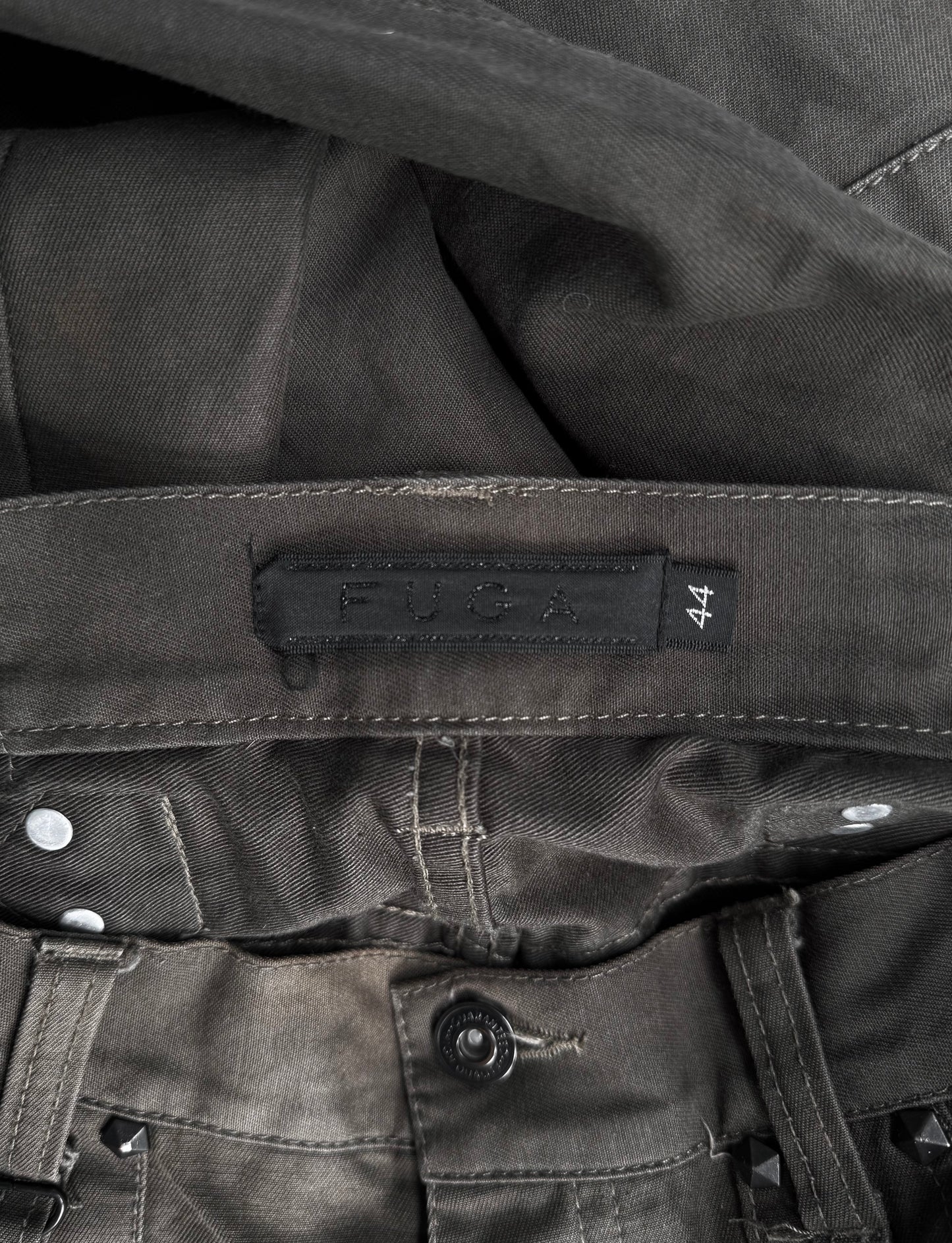 GOSTAR DE FUGA Early 00s Khaki Bootcut Flare Cargo Pants