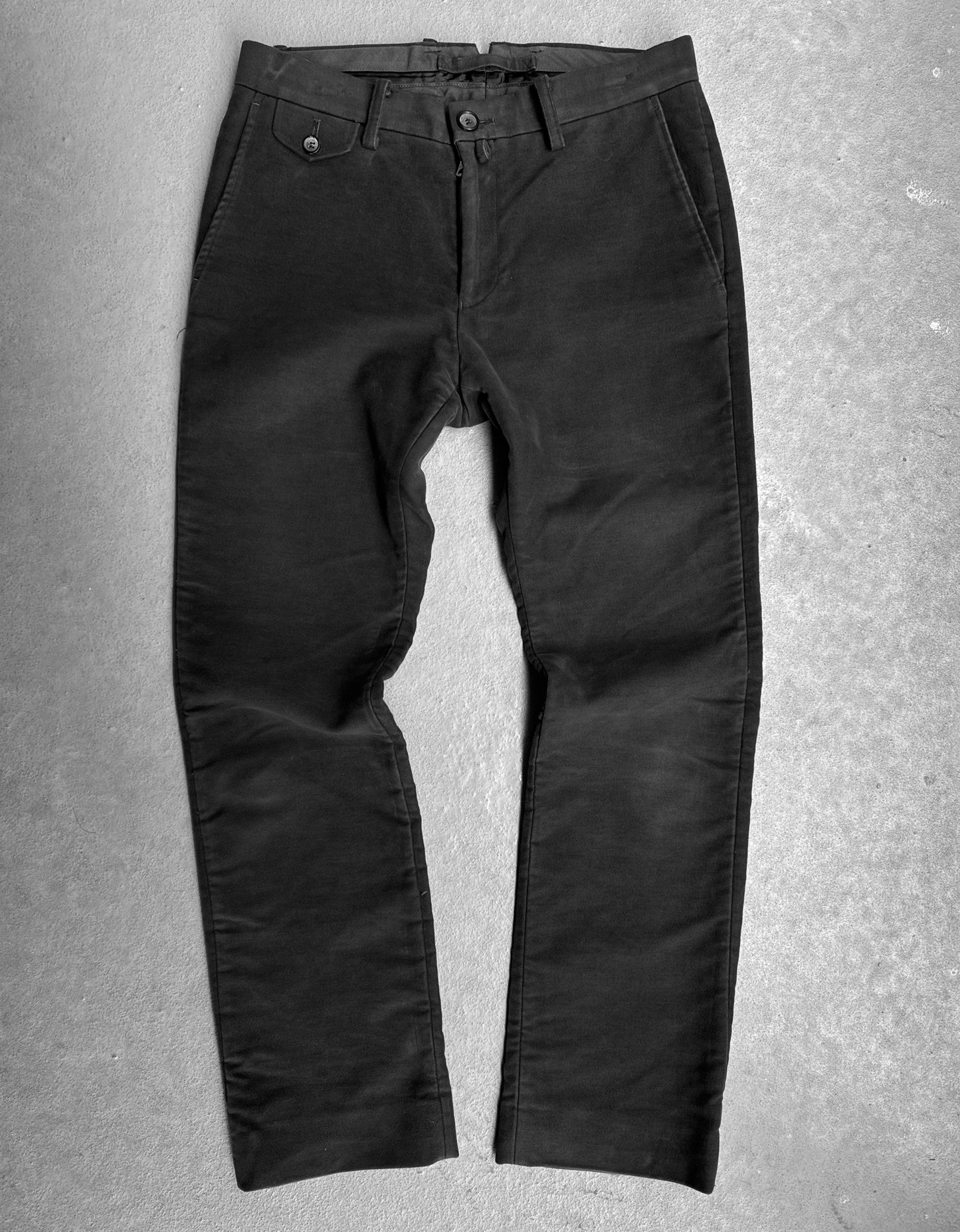 MiharaYasuhiro AW05 Back-Stapled Moleskin Trousers