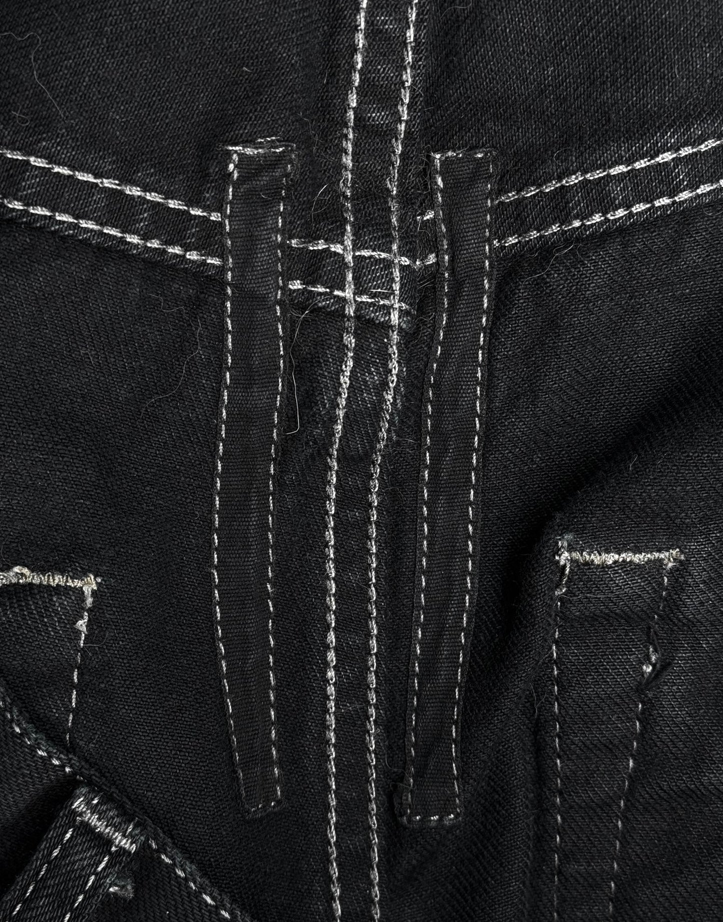 Rick Owens DRKSHDW AW10 “GLEAM” Distressed Black ‘Detroit Cut’ Skinny Denim