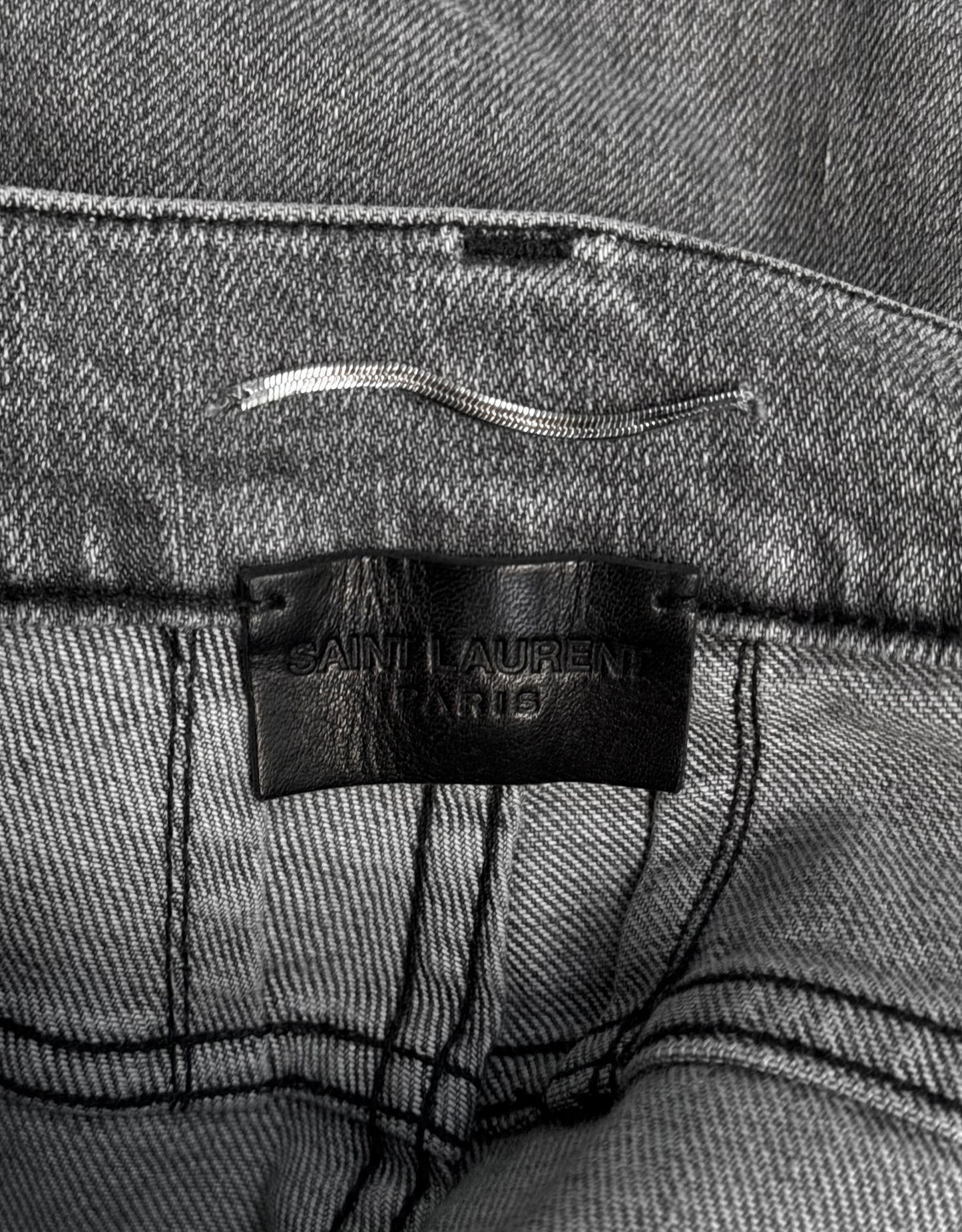 Saint Laurent Paris AW15 Grey ‘D02’ Skinny Denim