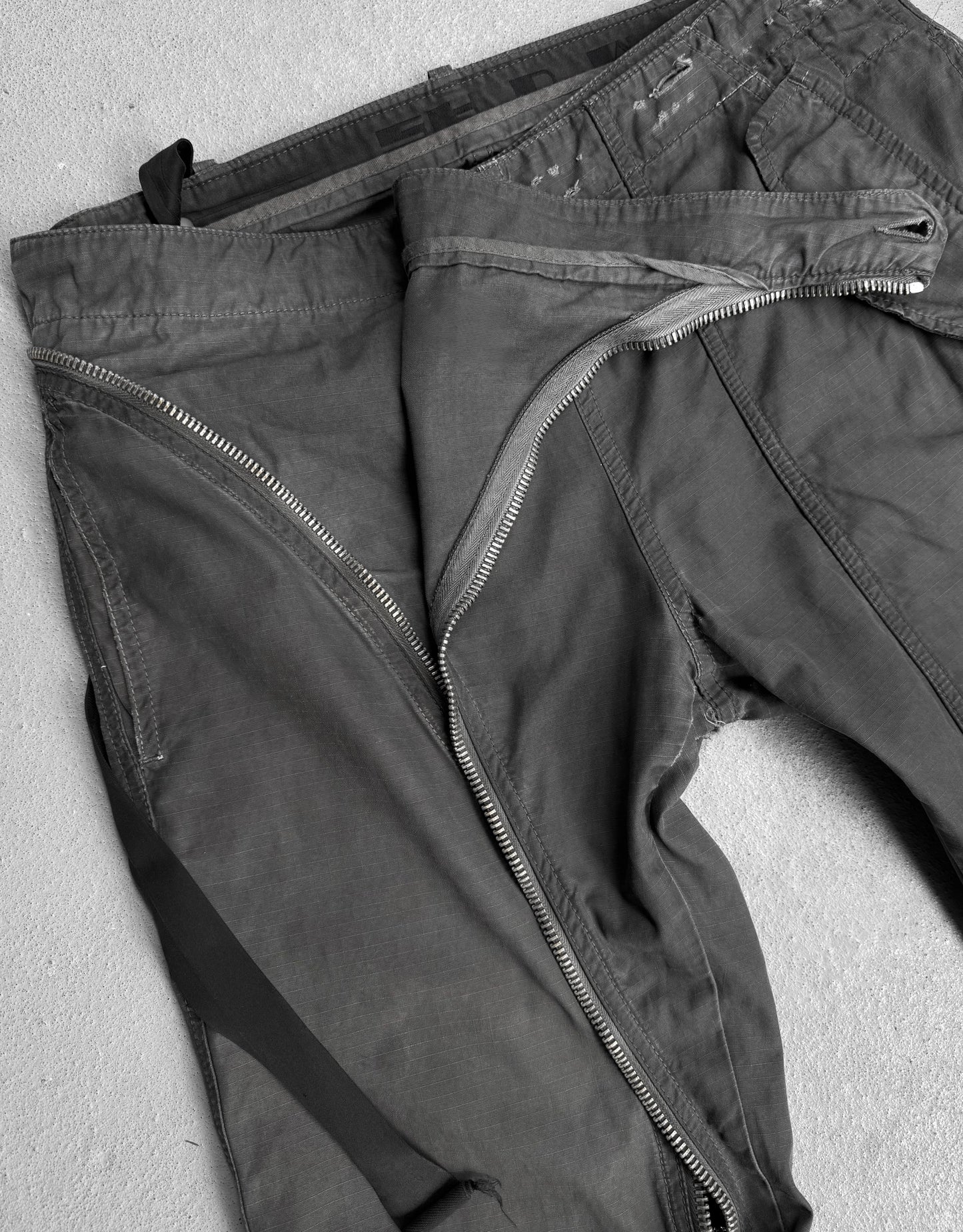 Rick Owens DRKSHDW AW09 “CRUST” Hogwash Aircut Ripstop Pants