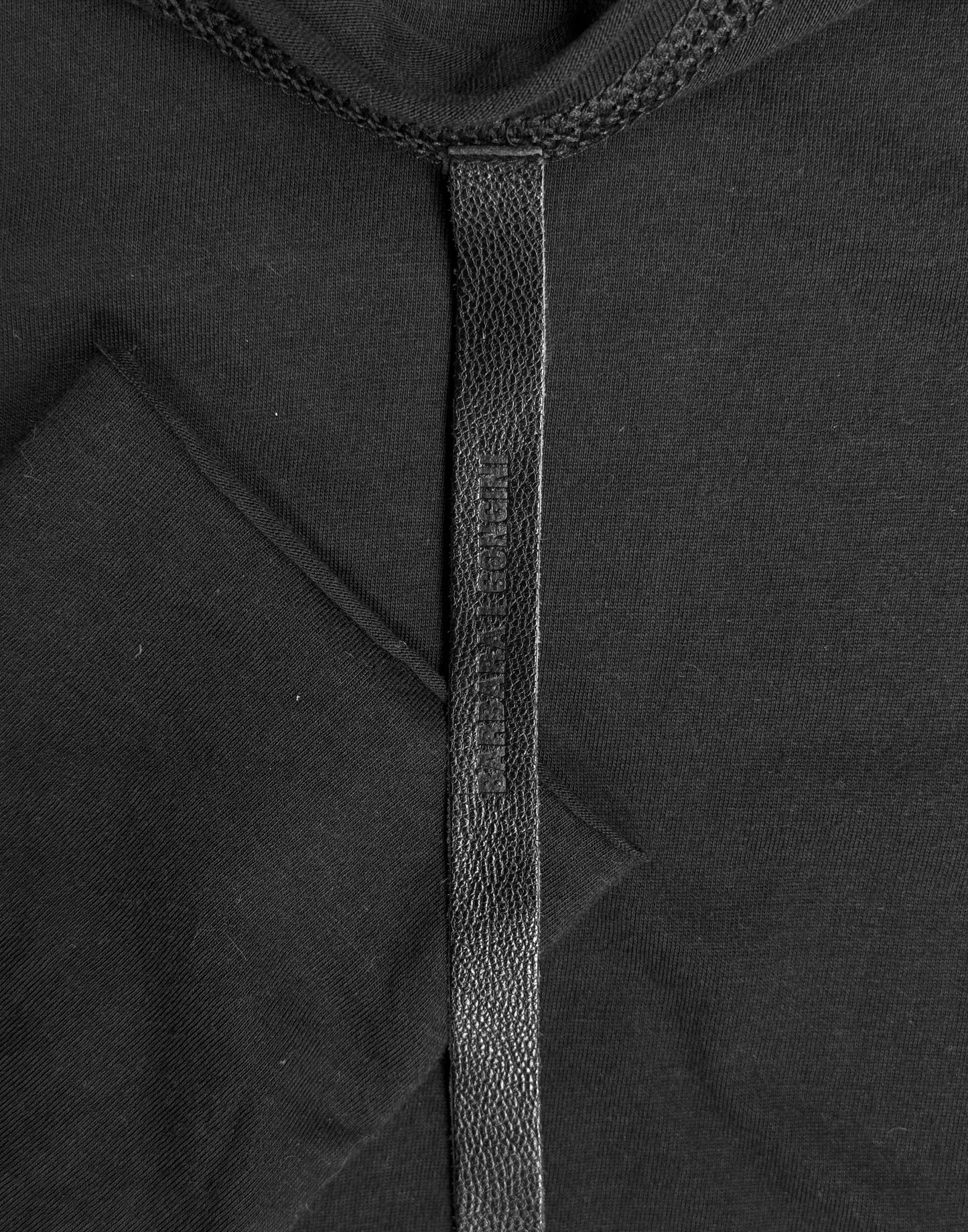 Barbara I Gongini Early 00s Black Jersey Long-sleeves