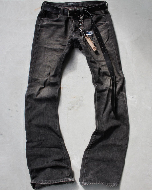 RipVanWinkle Early 00s Grey Washed Bootcut Denim