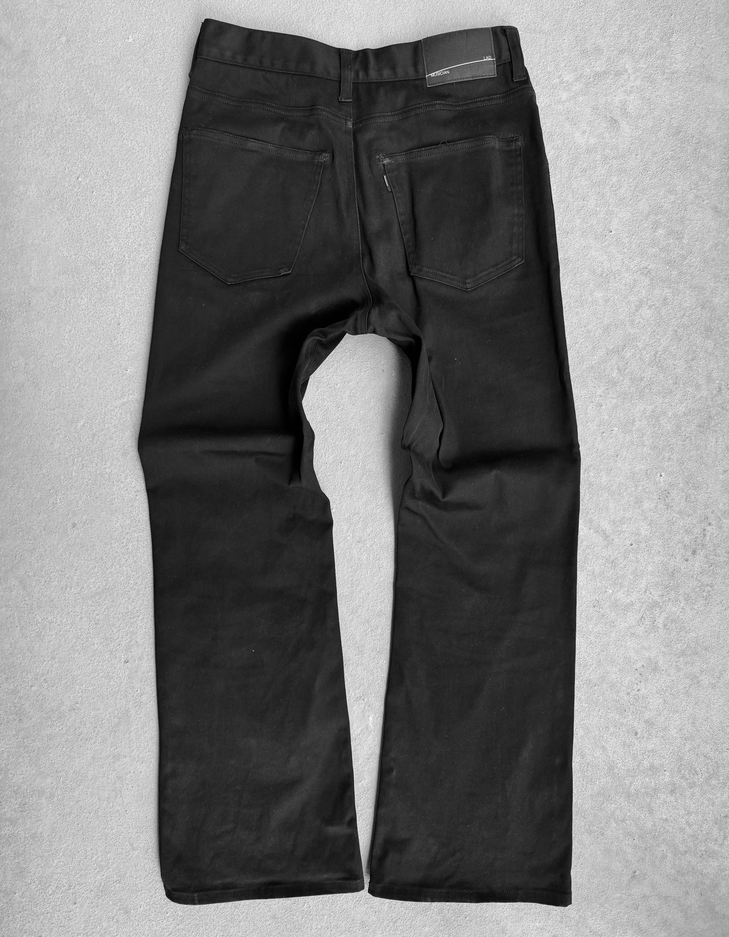 Lad Musician SS21 Black Flare Bootcut Pants