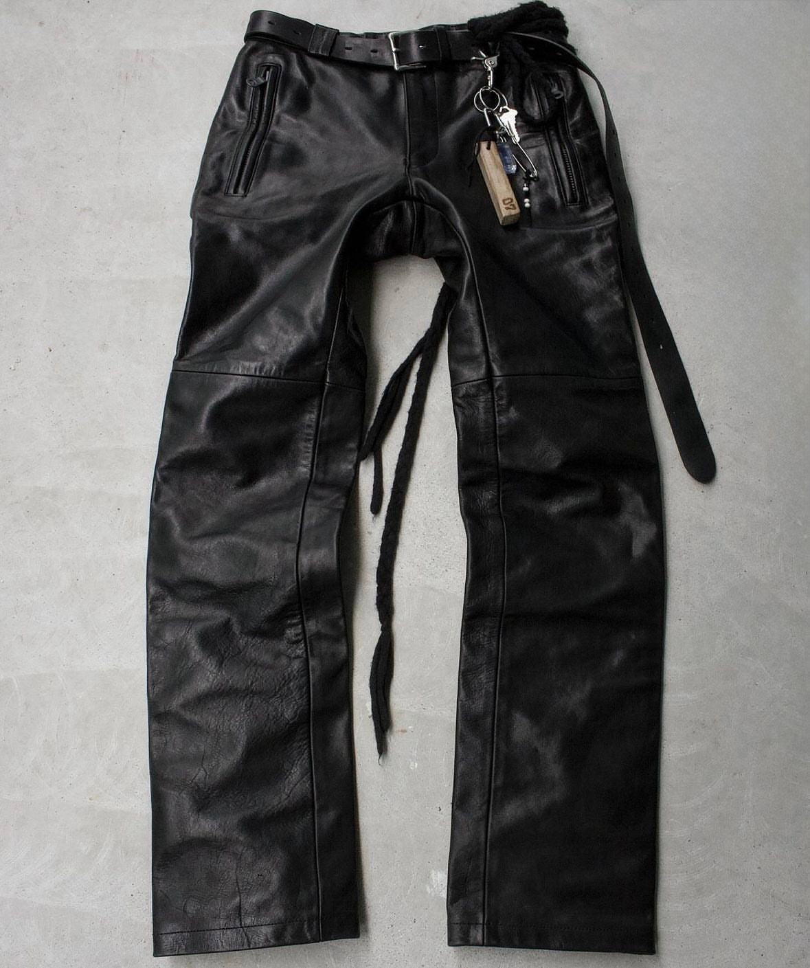 Mihara Yasuhiro Late 90s Horse Leather Rider Pants