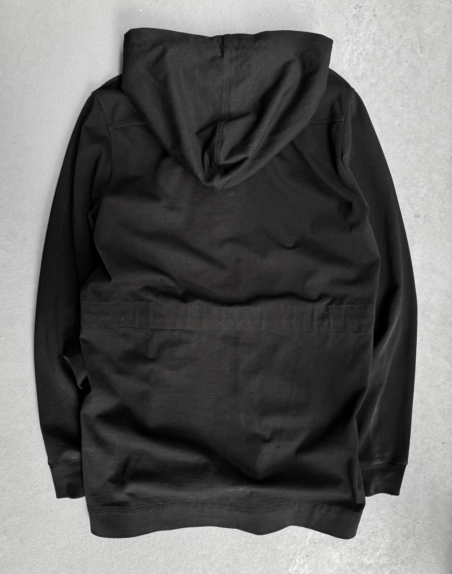 Rick Owens AW17 “GLITTER” Black Long Zip-up Hoodie
