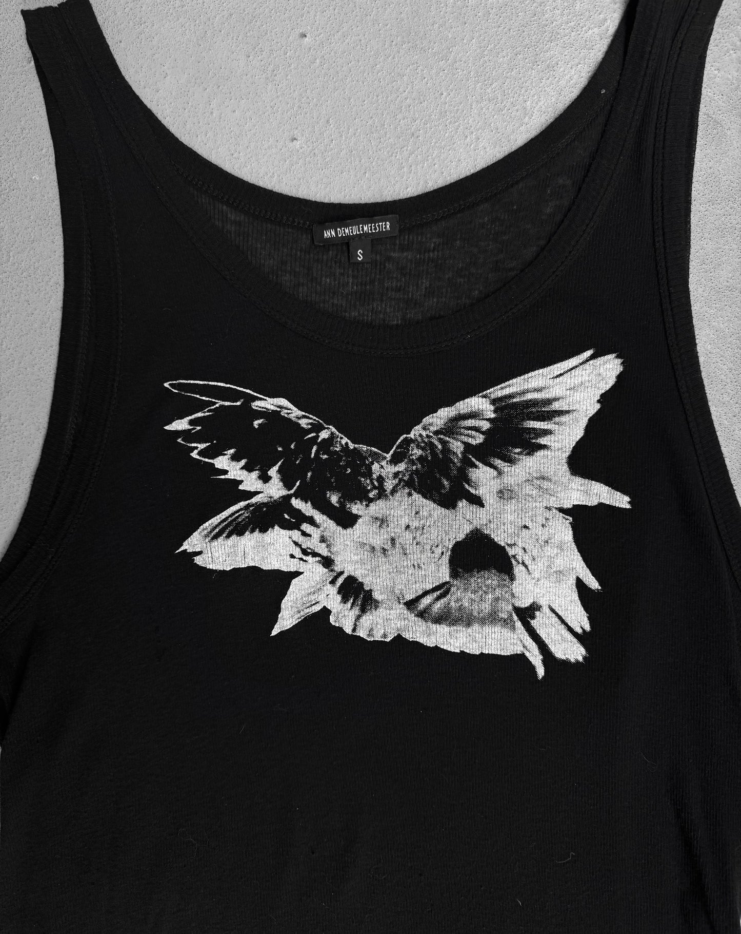 Ann Demeulemeester SS10 Hawk Printed Tank Top