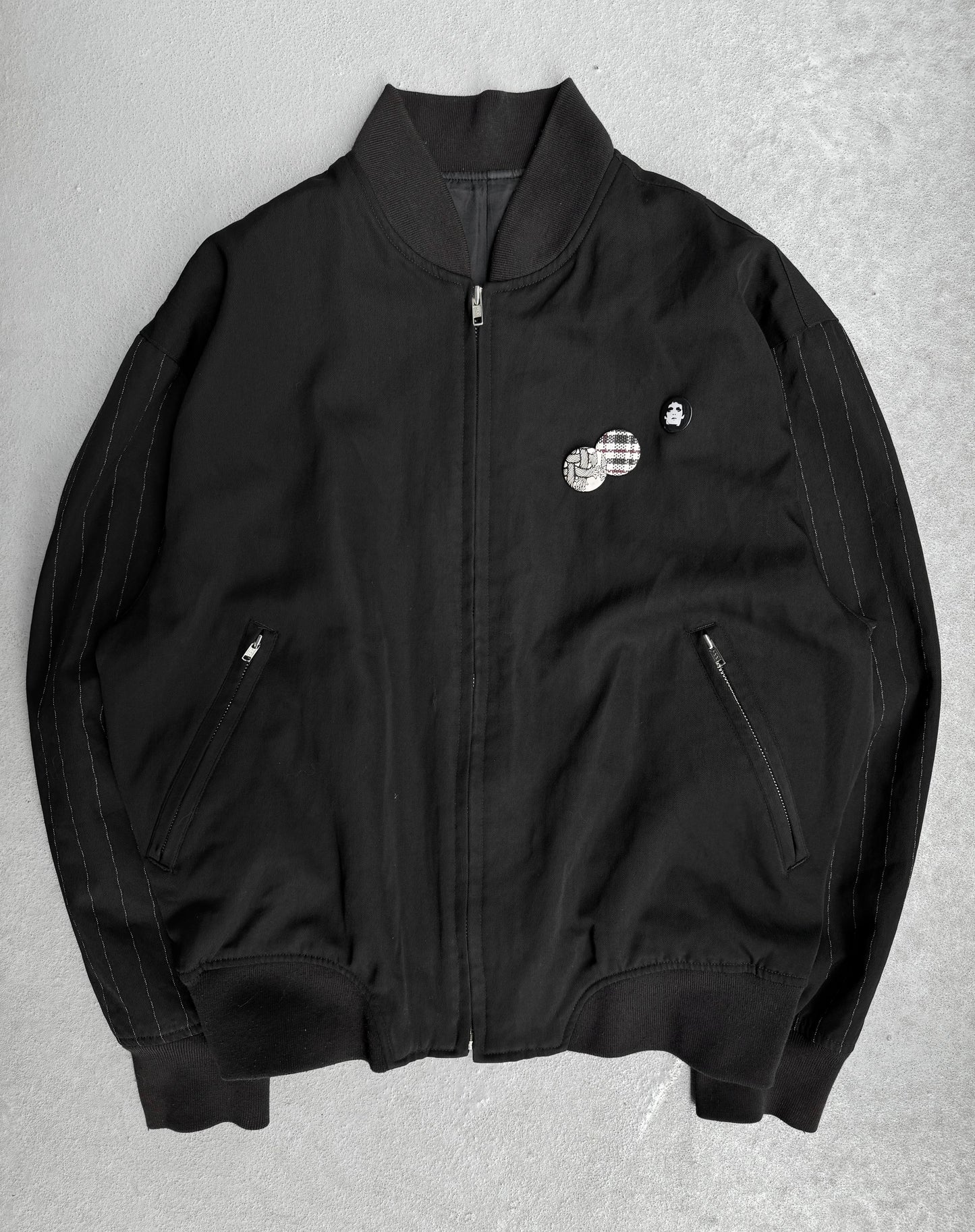 DUETRIO by Issey Miyake Vintage 80s Cropped Wool Bomber Jacket