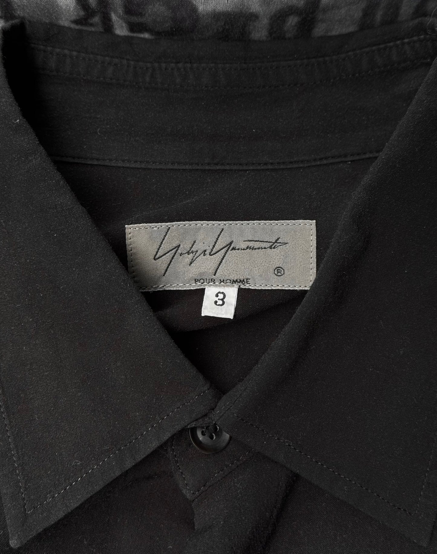 Yohji Yamamoto POUR HOMME AW20 Ghost Poem Graphic Printed Button-up Shirt