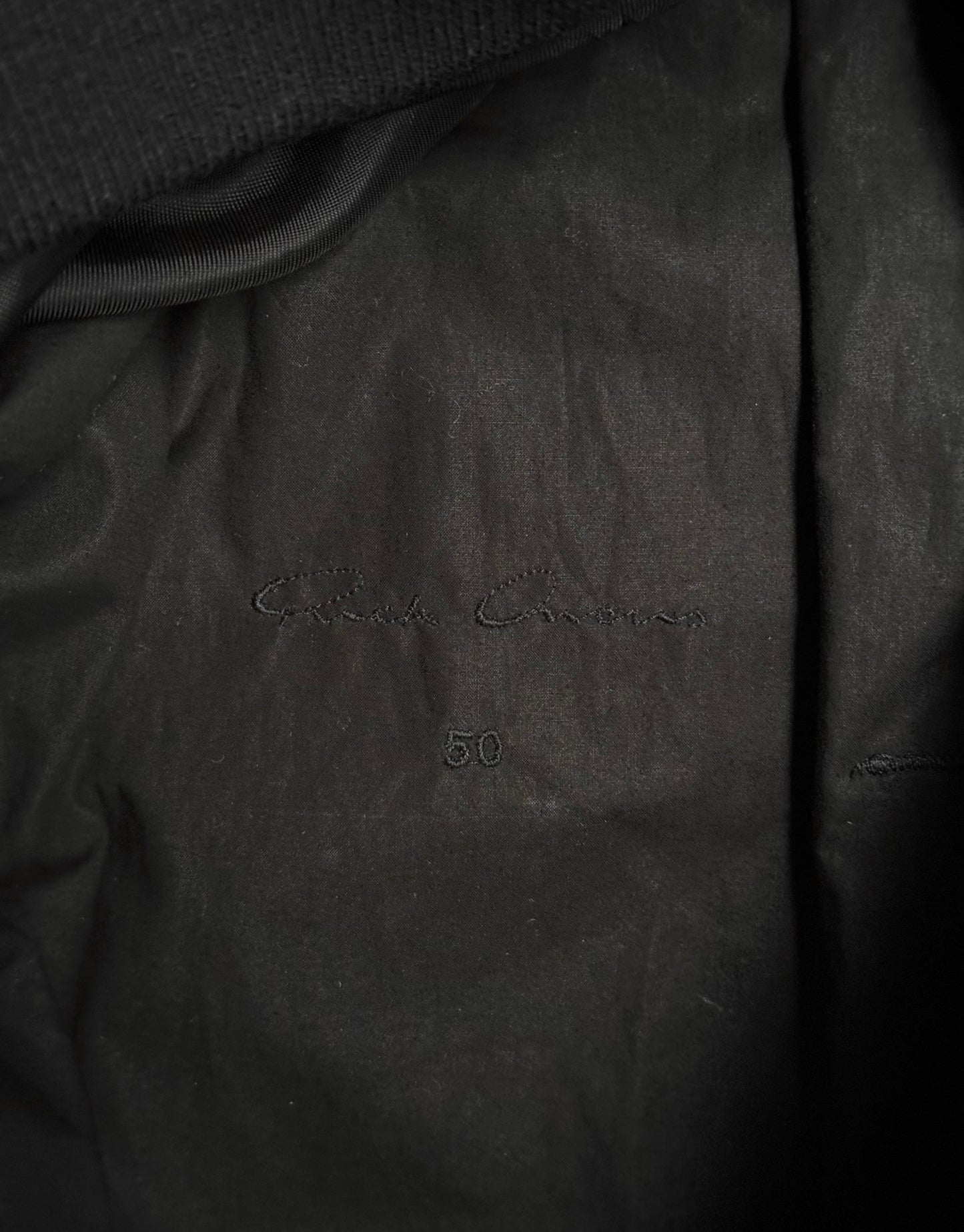 Rick Owens AW14 "MOODY" Lamb Leather MA-1 Bomber Jacket