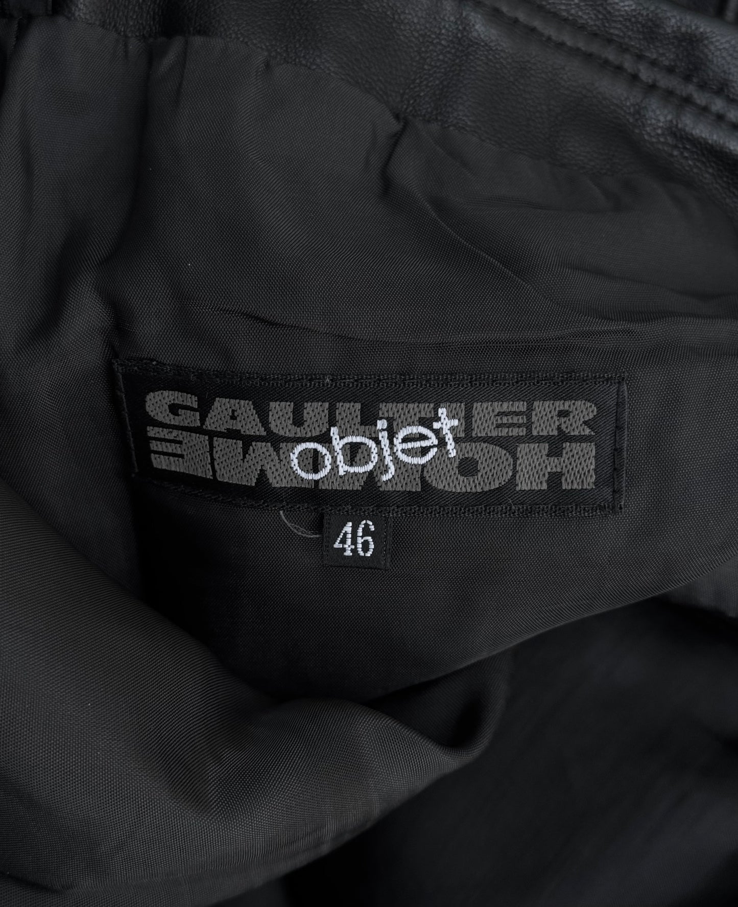 Jean-Paul GAULTIER HOMME Objet Early 00s Sheepskin Leather Bootcut Rider Pants