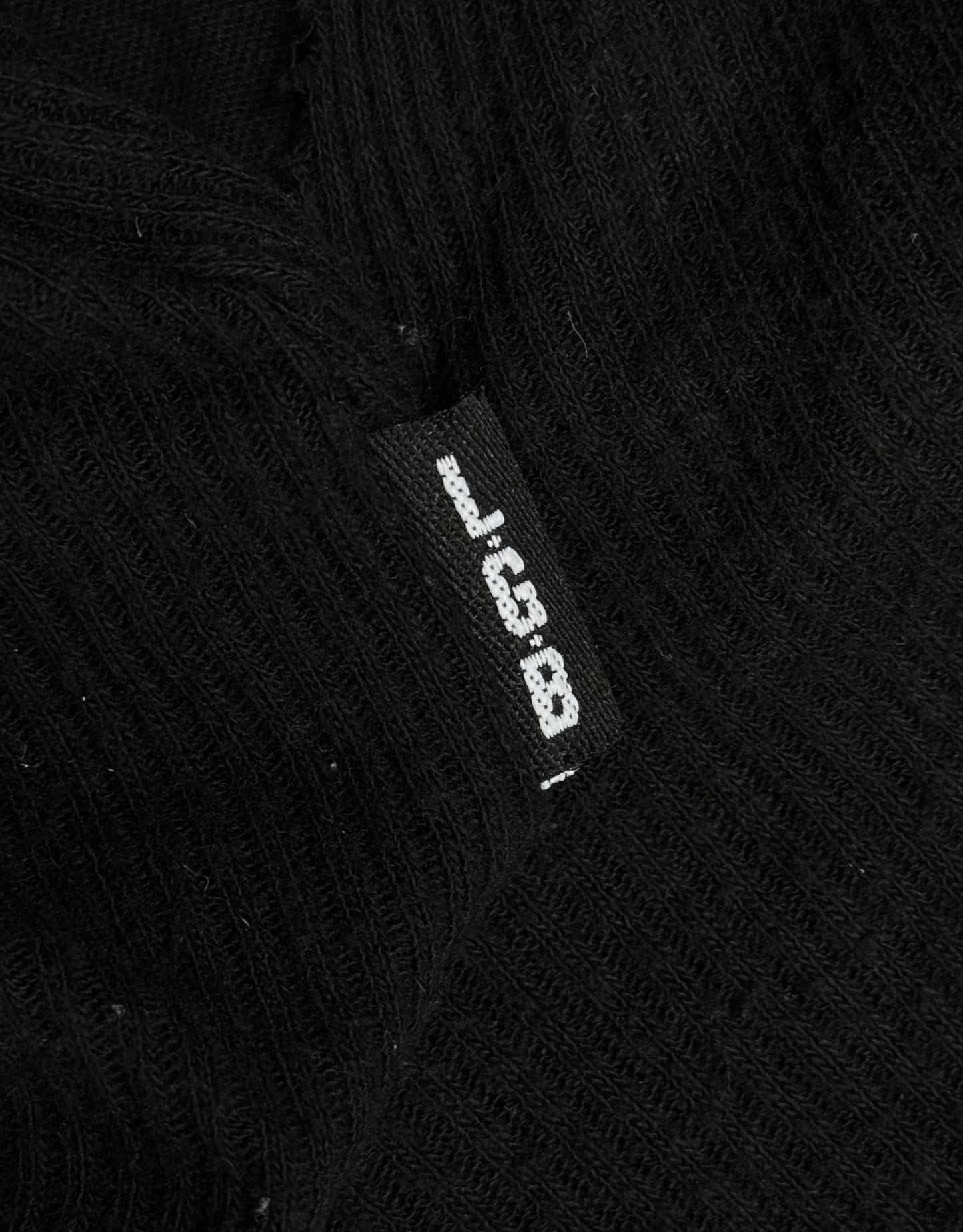 L.G.B. Early 00s Back Cross Ribbed Cotton Pullover