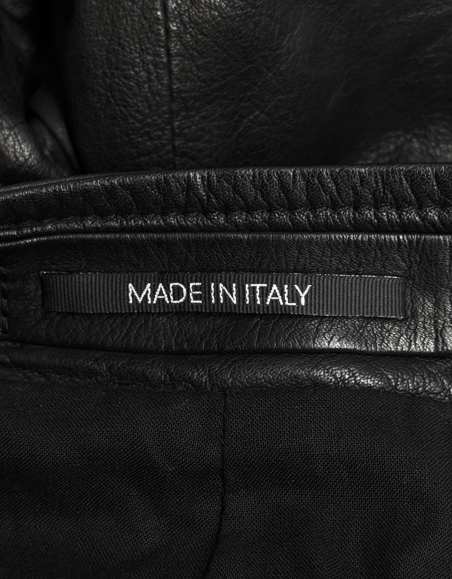 Maison Martin Margiela SS12 Black Kangaroo Leather 5-zip Rider Jacket