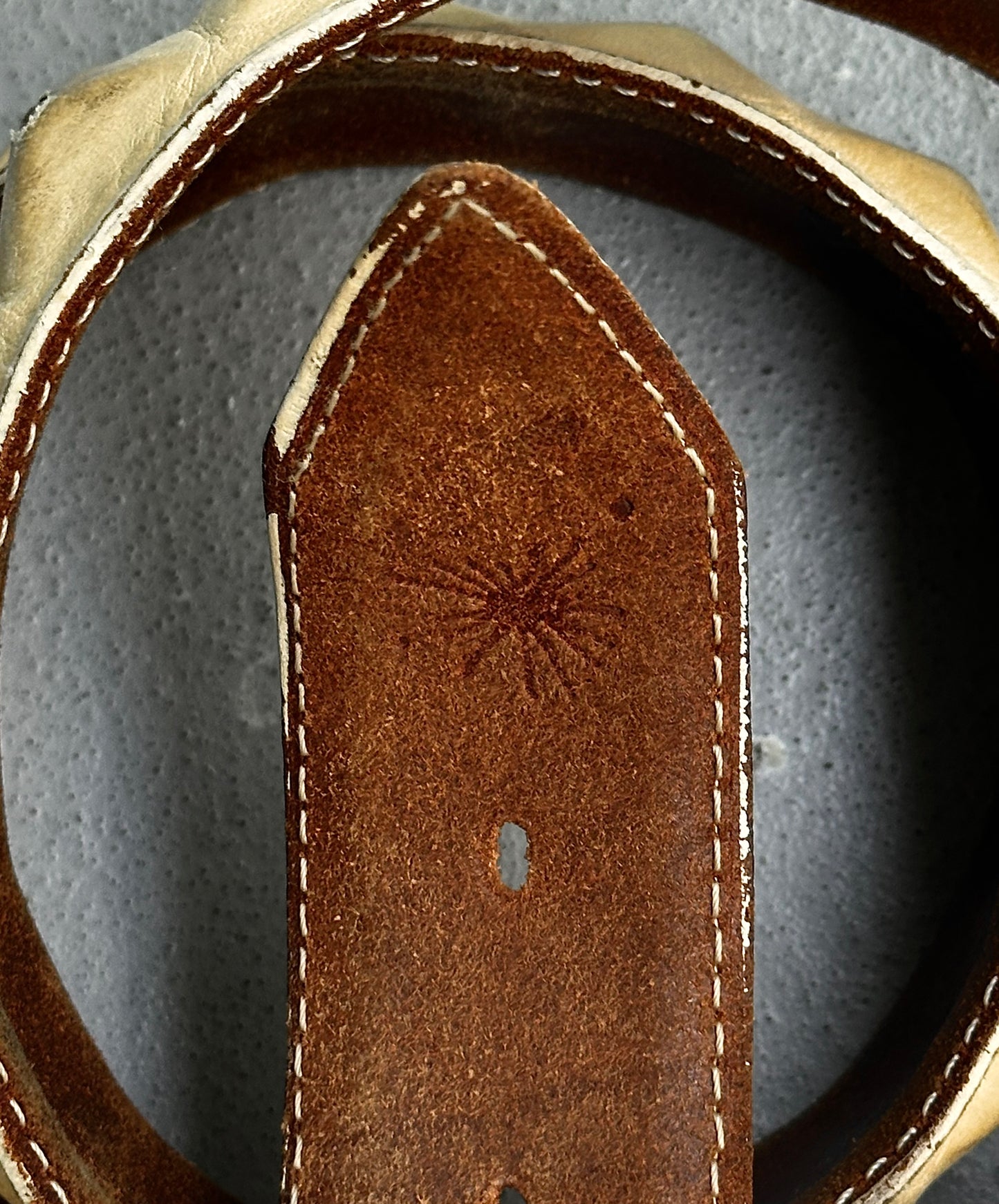 MiharaYasuhiro Early 00s Roasted Leather Belt