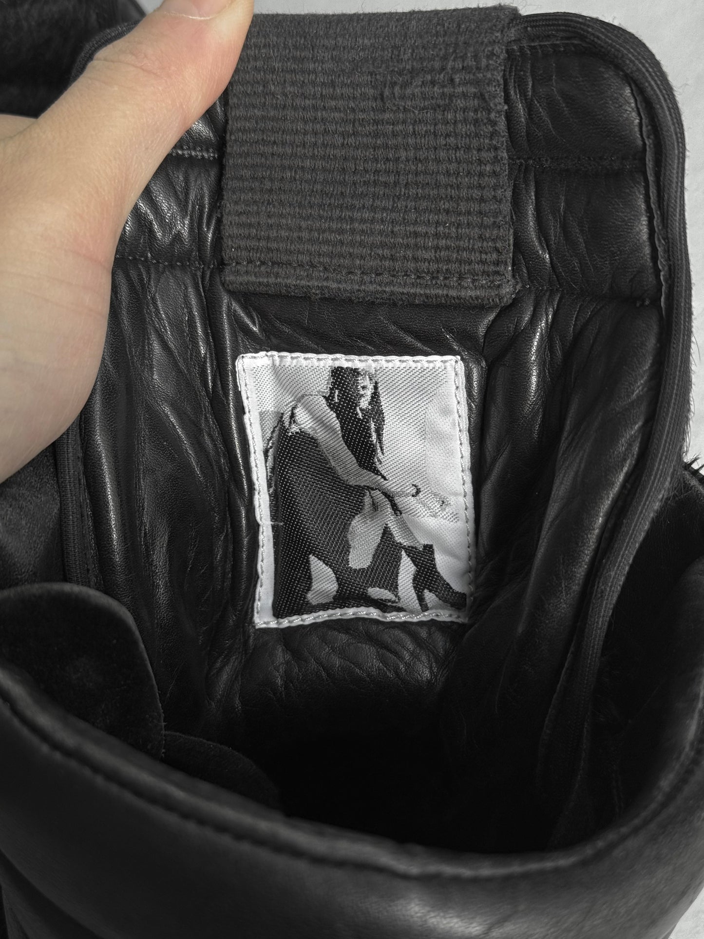 Rick Owens AW13 "PLINTH" Black Pony Hair Leather Geobasket Sneakers