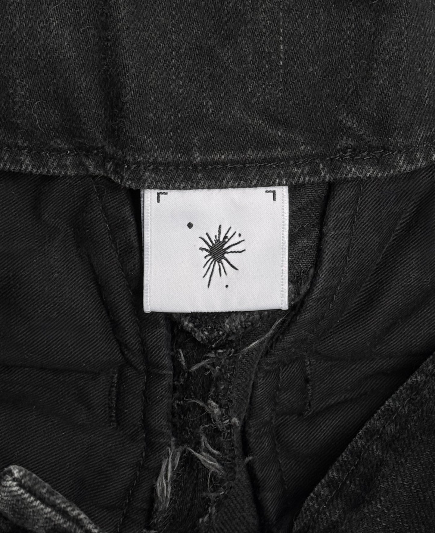 MiharaYasuhiro AW12 Washed Black ‘Bondage’ Lace-Up Wide Leg Denim