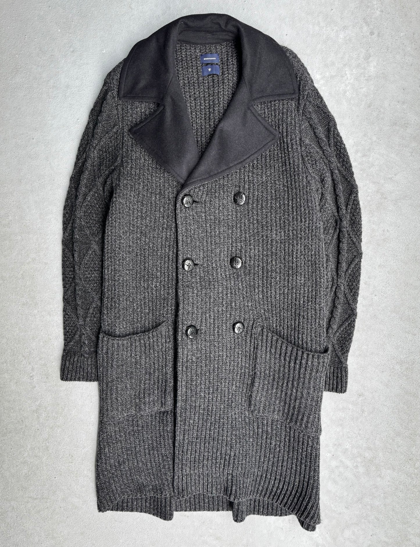 MiharaYasuhiro AW14 Heavy Cable-Knit Cashmere Coat