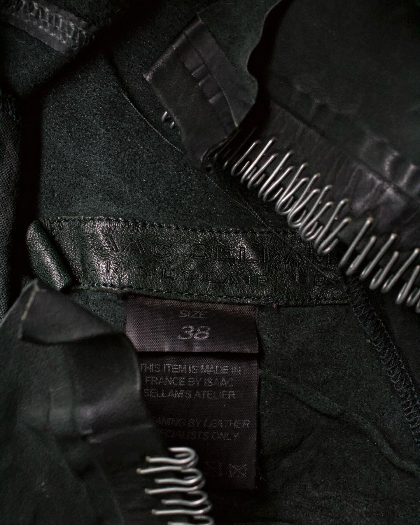 Isaac Sellam Garment-dyed Staple Calfskin Leather Jacket