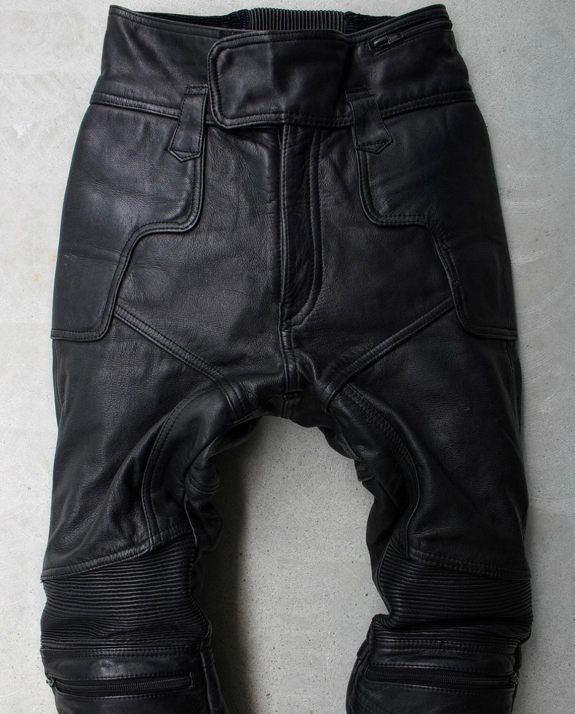 KADOYA Early 00s Padded Cowhide Leather Motorcycle Pants
