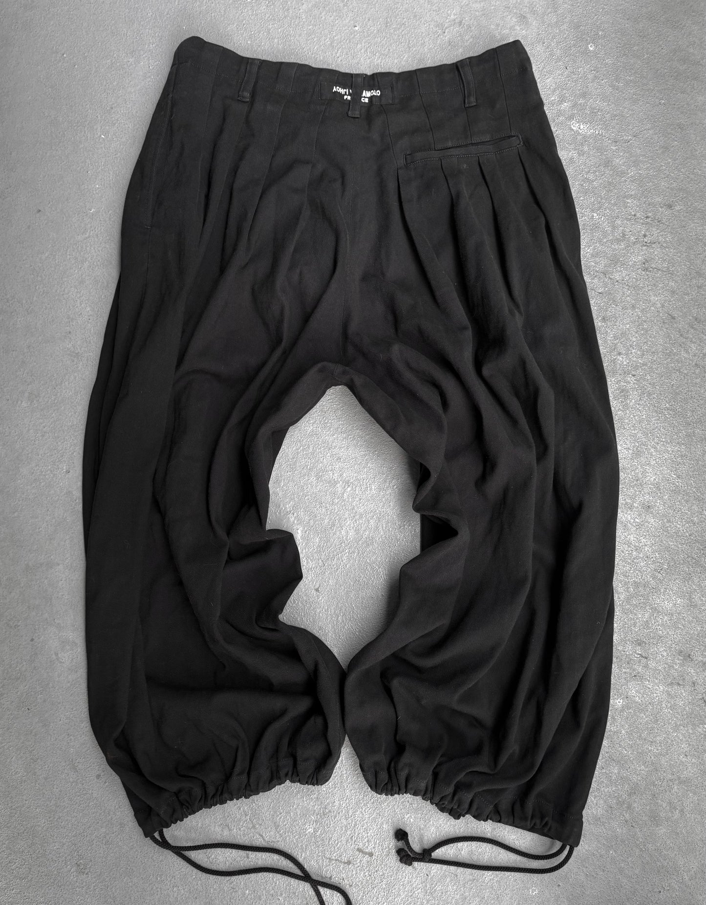Yohji Yamamoto POUR HOMME AW19 Pleated Drop-crotch Balloon Pants