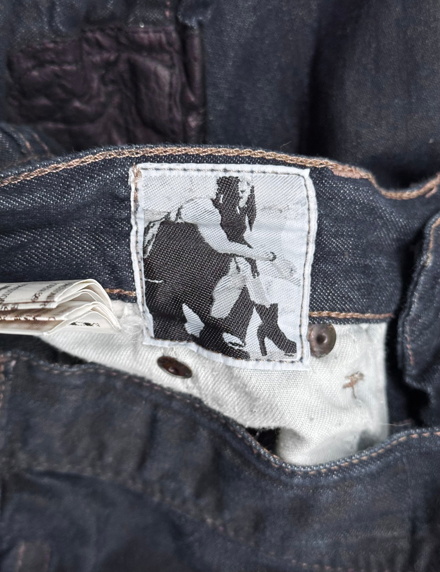 Rick Owens DRKSHDW AW11 “LIMO” Leather Insert Panel Denim