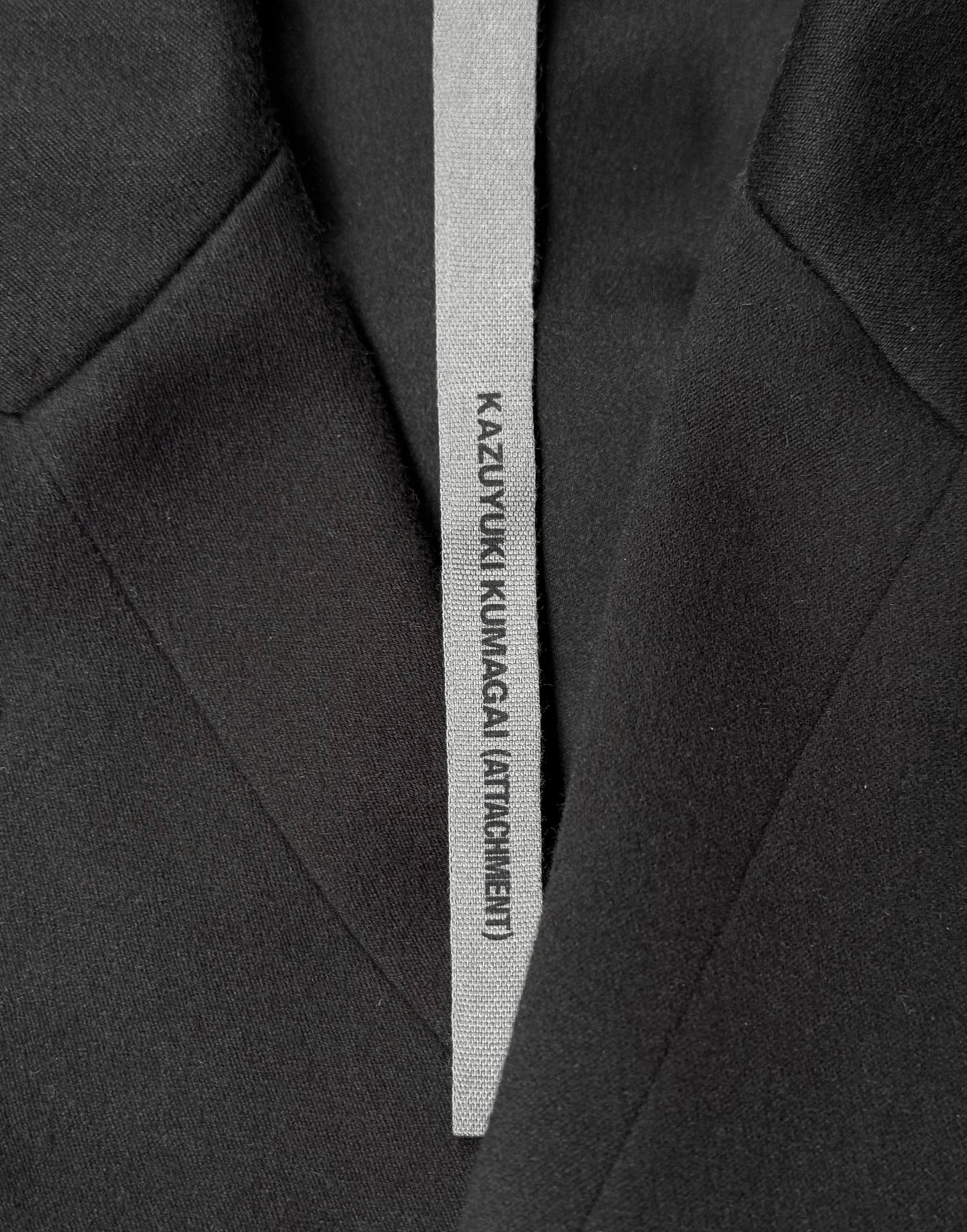 ATTACHMENT by Kazuyuki Kumagai Early 00s Double-breasted Brushed Wool Coat