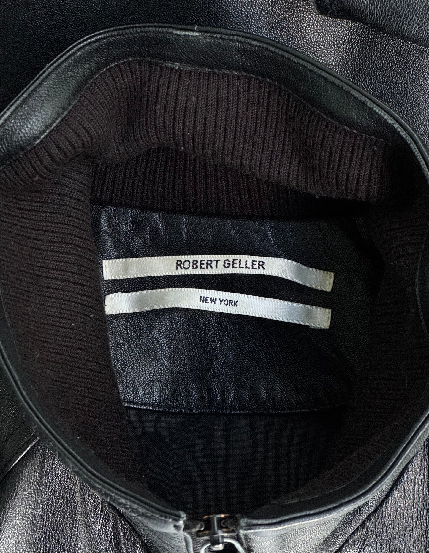 Robert Geller AW08 Lambskin Leather Zip-Up Jacket