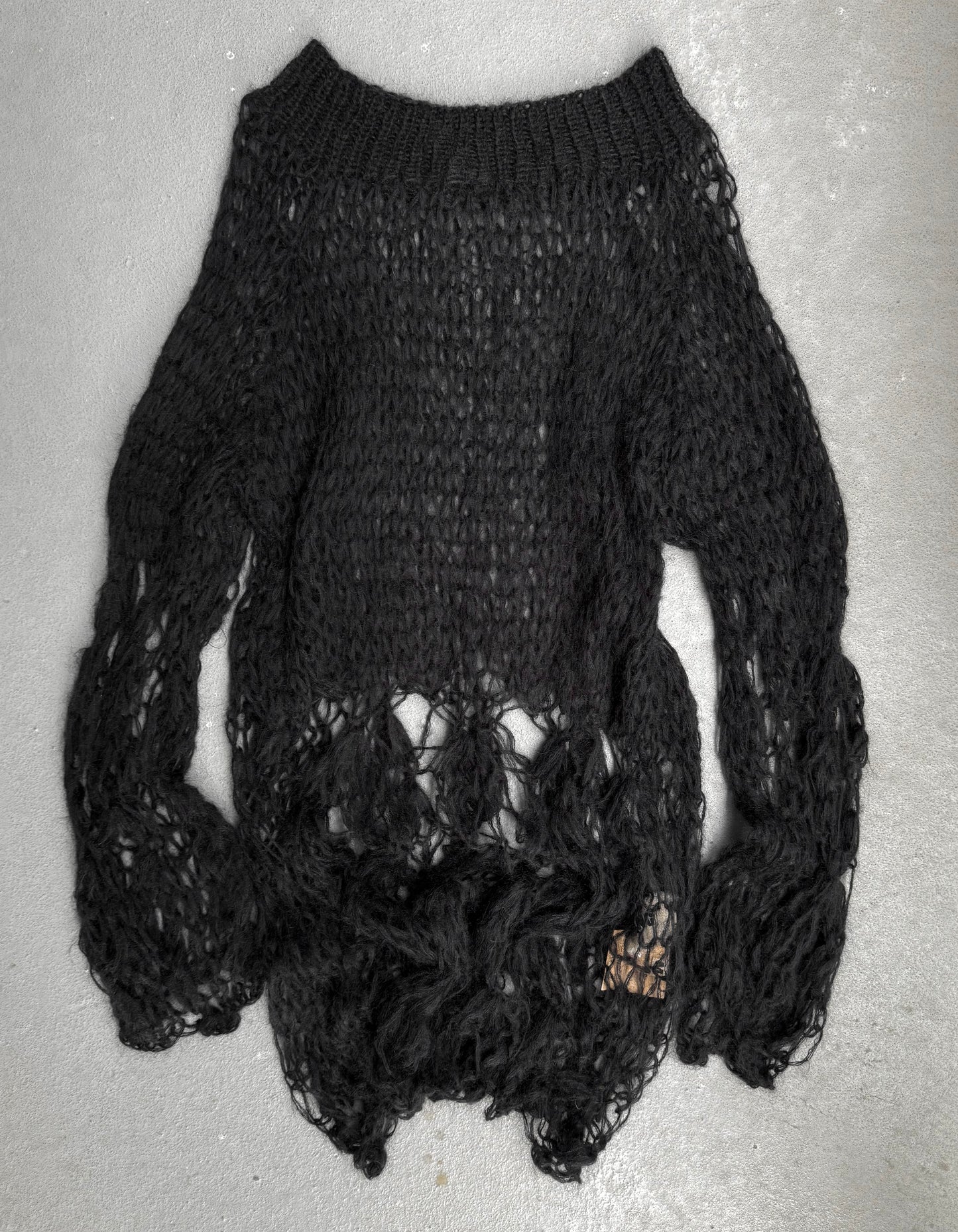 UMA WANG AW13 Mohair Spider Web Open-knit Jumper