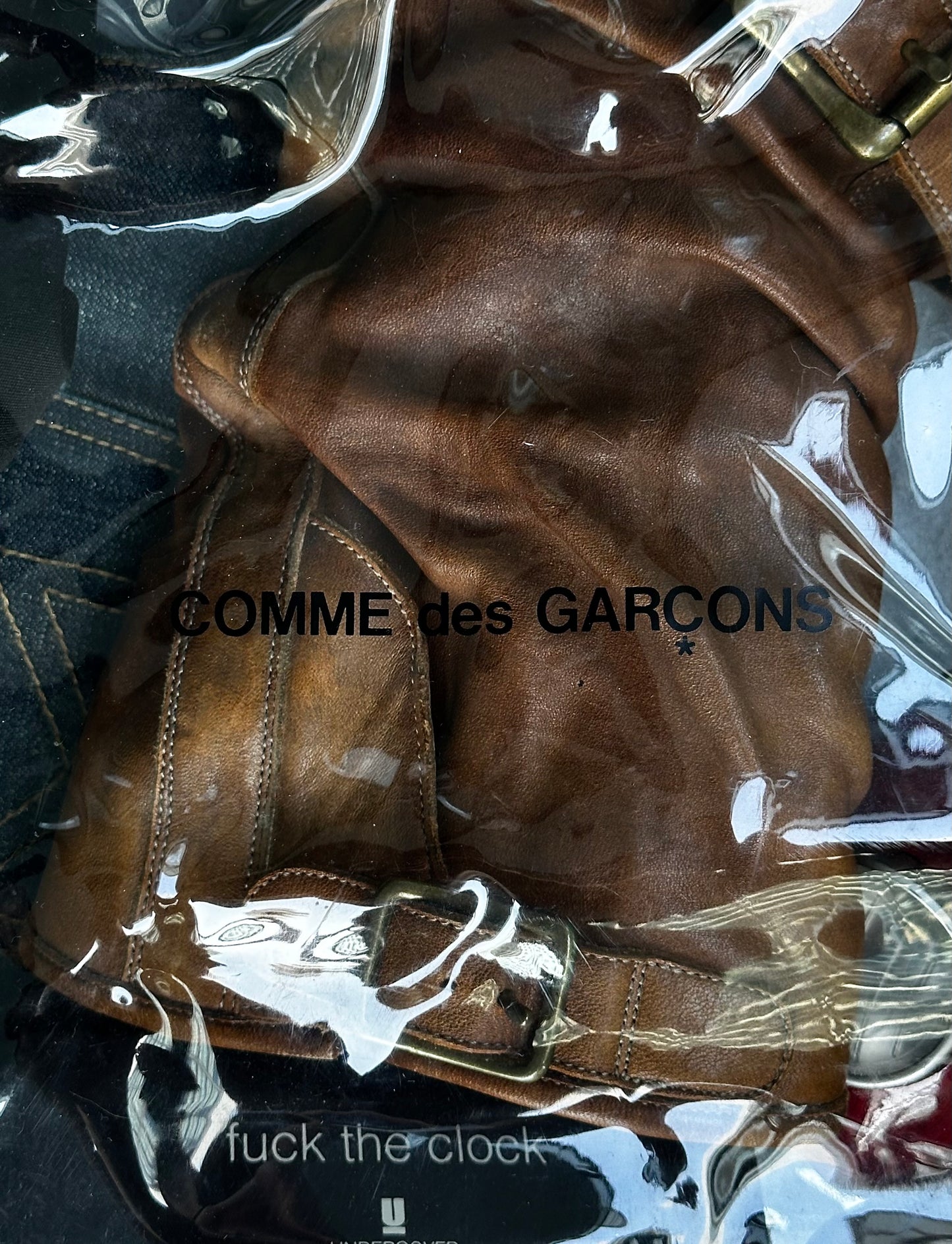 COMME des GARÇONS PVC Vinyl Logo Tote Bag