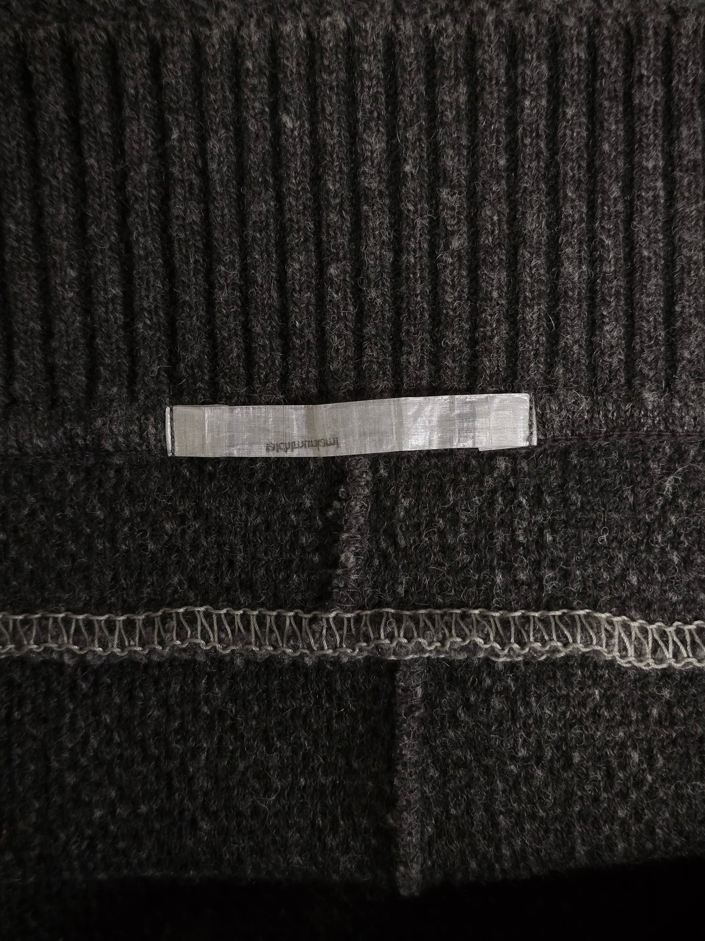 Taichi Murakami AW16-17 Grey Wool Ramie Knit Sweater