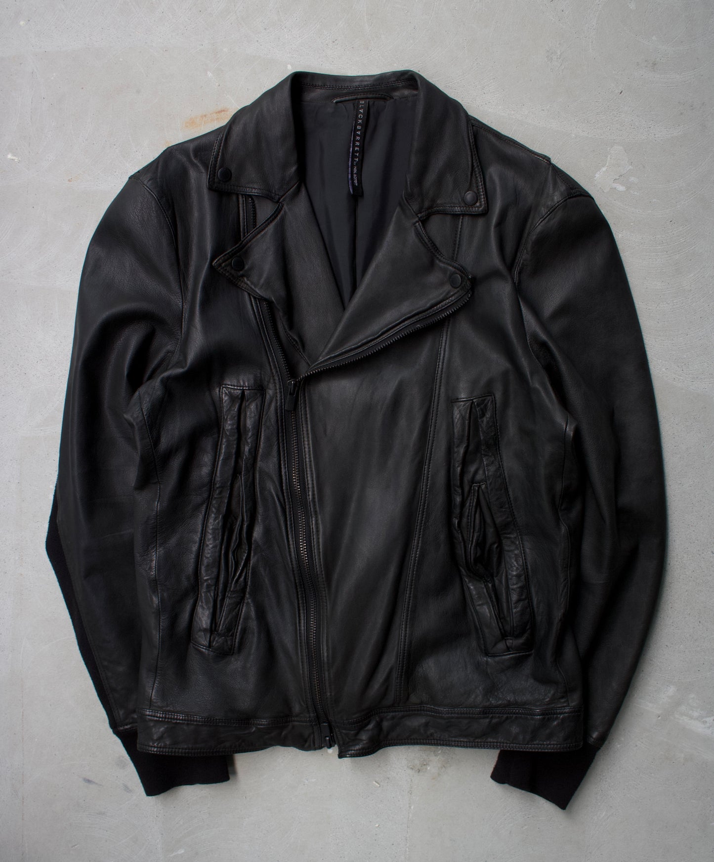 BLVCKBVRRETT by Neil Barrett Sheep Leather Rider Jacket